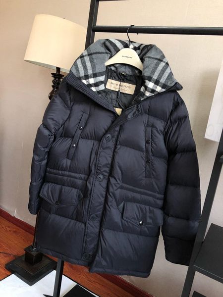 

brand new men women casual down jacket down coats mens jacket outdoor warm feather man winter coat outwear jackets parkas 1-15, Black