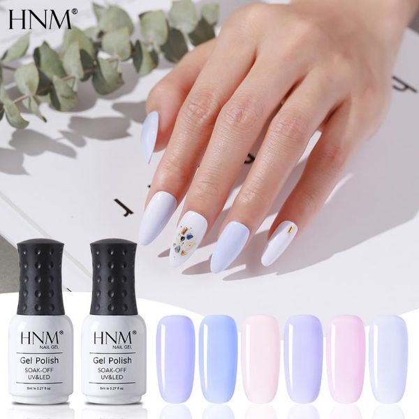 

hnm laverder color uv gel nail polish 8ml pure color uv led gel lacquer soak off long lasting varnish enamel light purple, Red;pink