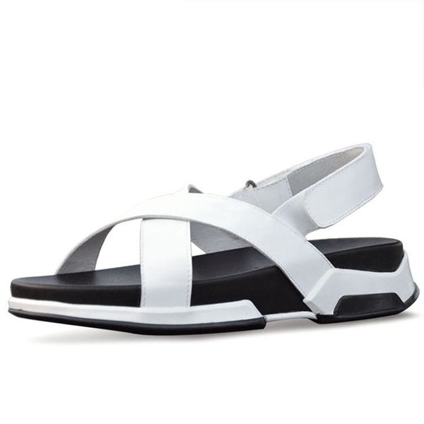 sandalias blancas hombre