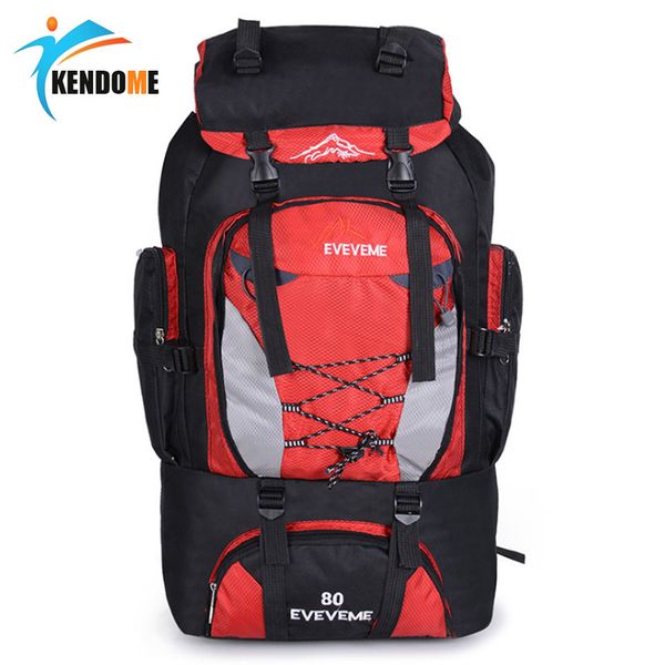 

men's 80l large waterproof climbing hiking backpack camping mountaineering backpack sport outdoor rucksack bag
