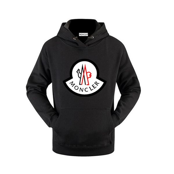 

19aw monc outdoors game designers hoodie hip hop men casualmoncler clothing designerluxury sweatshirt women pp pullover plus size s-3xl, Black