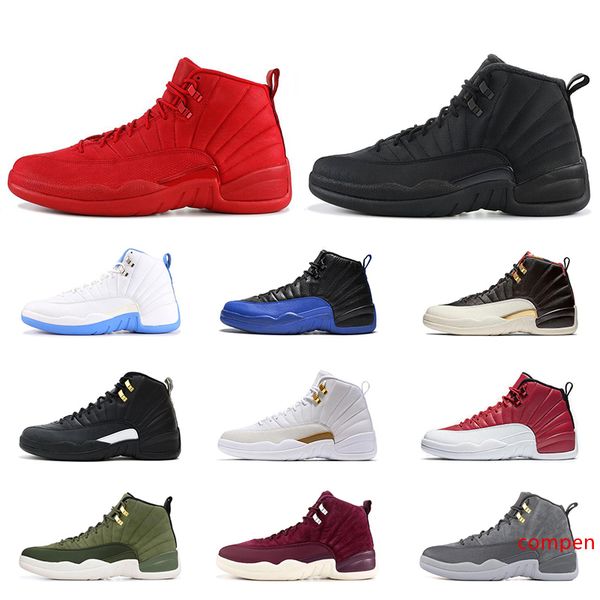 

game royal men basketball shoes 12s 12 flu michigan cny french blue white triple black the master mens trainer sports sneakers