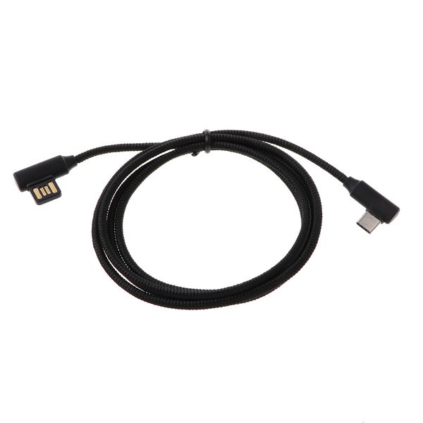 

braided 90 degree right angle type c fast data charger cable