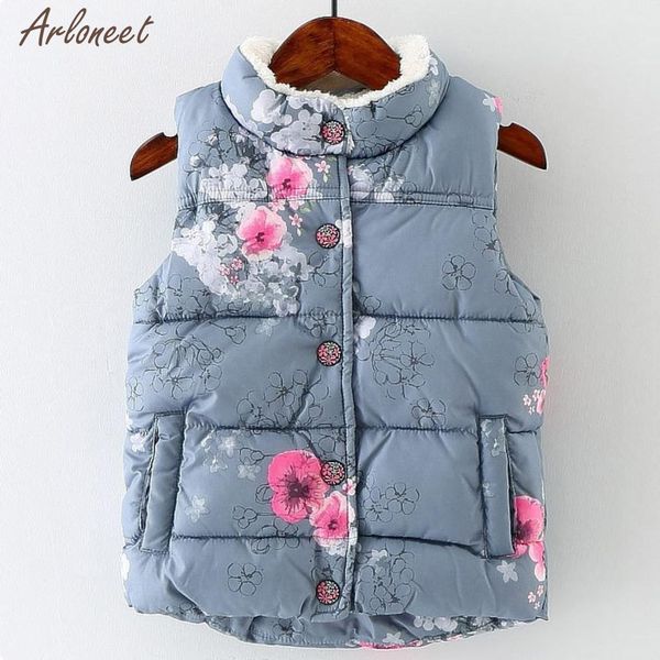 

2019 ребенок пальто зима теплая kid infant цветочные куртки детские малыш теплый жилет одежда пальто 27, Blue;gray