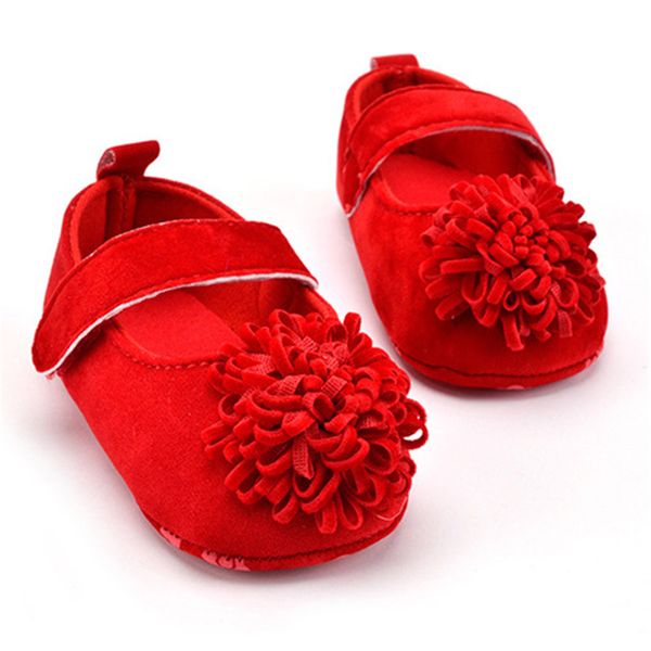 

candy colors newborn baby prewalker soft bottom anti-slip shoes footwear classic princess girl crib mary jane big flower shoes