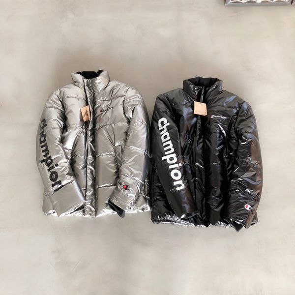 

мужская мода вниз пальто парки мужчины женщины повседневная письмо печатных 2 цвета куртка мужская толстые зимние пальто мужчины повседневна, Black