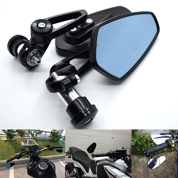 

Для 7/8 "Мотоцикла Зеркало Заднего Вида Синее Стекло Мото Боковая Задняя Для Honda Yamah