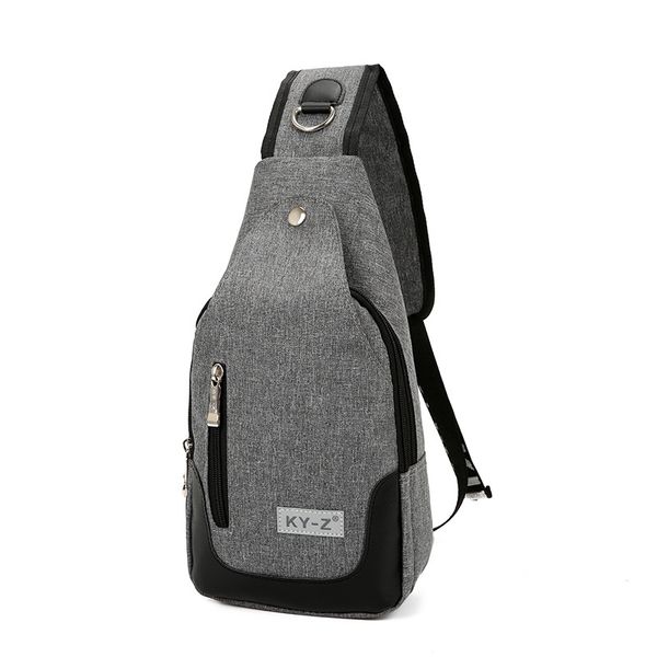 

new korean men's shoulder bag chest bag casual chest men's messenger backpack