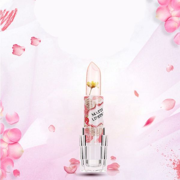 

cute women's jelly lipstick flower crystal jelly lipstick magic temperature change color easy to apply