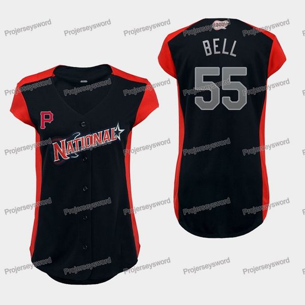 

Womens National League Pittsburgh Josh Bell Pirates Jersey 55 Josh Bell 100% Stitched Custom Any Name Any Number Baseball Jerseys Navy