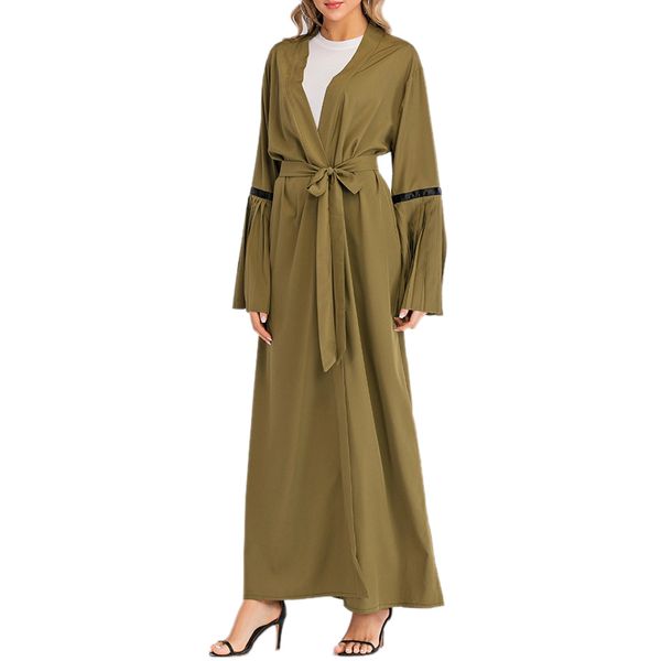 

eid elegant abaya for women ramadan dresses islam robe musulwoman clothes islam robe abaya women clothing #w, Red