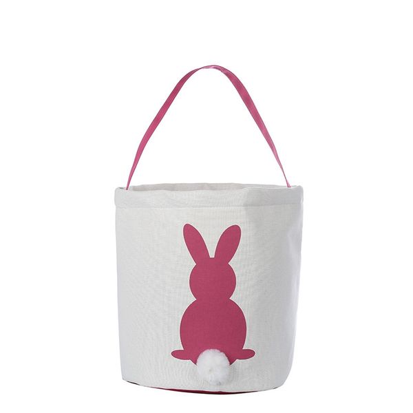 

easter egg basket holiday printed canvas gift carry eggs candy bag