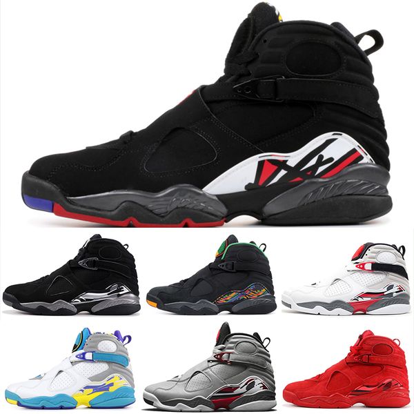 

new 8 valentines day 8s south beach reflective bugs bunny white aqua playoff chrome countdown pack basketball shoes men sneakers without box