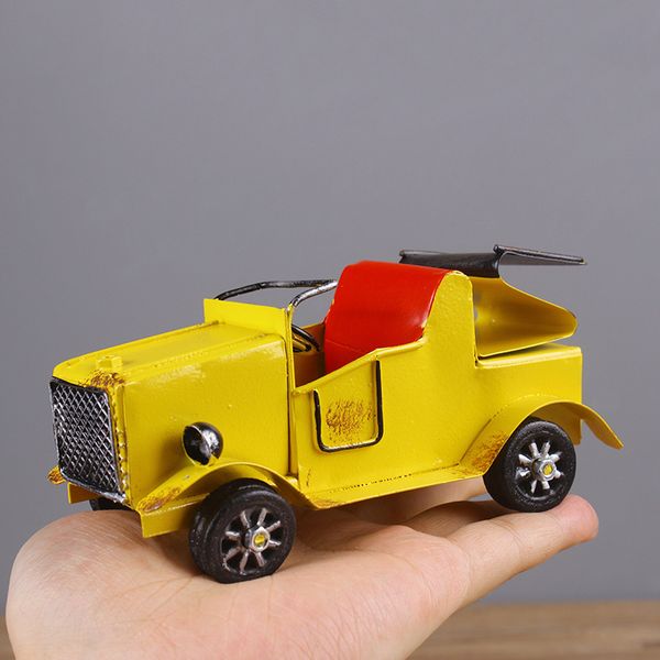 Criativa Toy modelo de carro, Tinplate Retro Carro Antigo, Ornamento Handmade estilo simples, para o presente de aniversário Kid Party', Coleção, Decoração