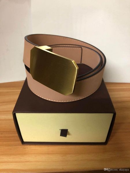 

0107 designer belts for mens belts belt snake belt leather business belts women big gold buckle with box, Black;brown