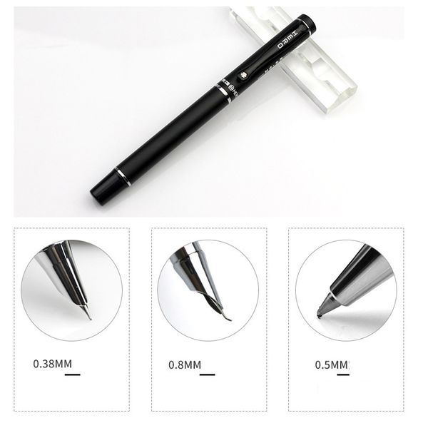 

black luxury business sign pen ballpoint pens back to school for student gift pen office stationery supplies 10pcs, Blue;orange