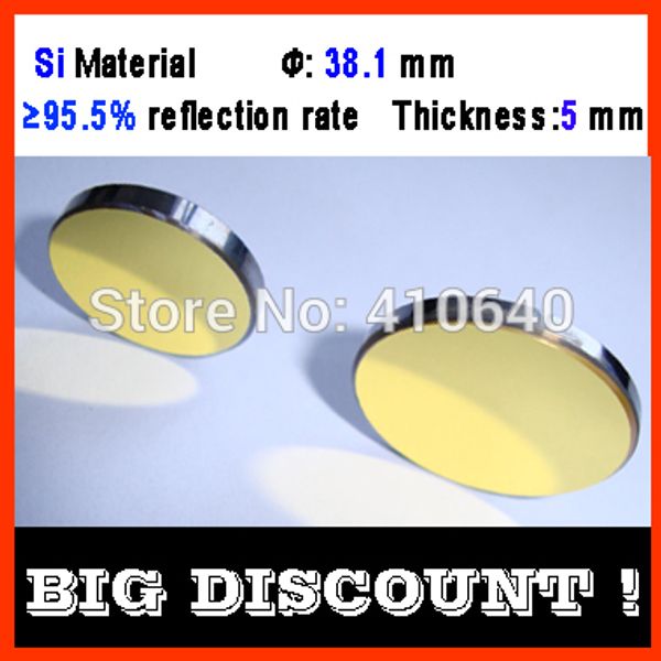 

1 piece diameter 38.1 mm thickness 5mm si silicon basic material laser reflecting len with film for laser machine 300 w to 500 w