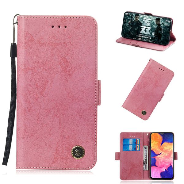 

flip stand case for samsung galaxy a10 cover wallet retro pu leather design mobile phone bags with card slot function