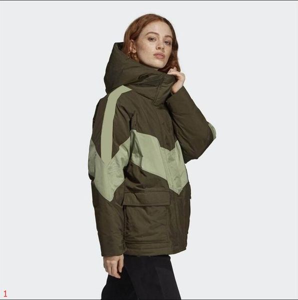 

luxury womens patchworkjacket coat womens brand parkas winter outdoor luxury jackets warming letter around hat cool design jacket #1yt, Black;brown