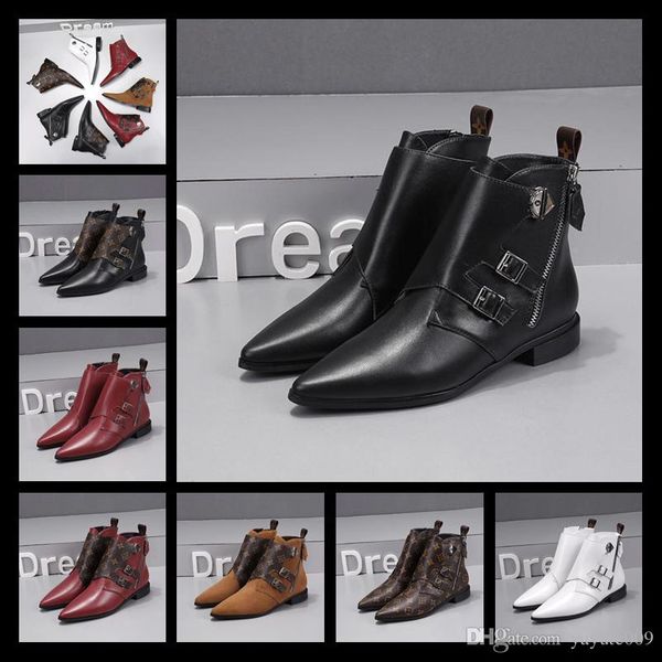 

a4 luxury design women shoes mid boots superstar new thick heel boots luxury womens shoes booties, Black