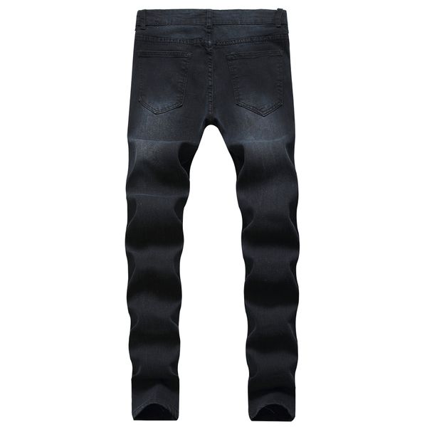 

qersonality spring and autumn new men's jeans street style youth fashion casual underwear boys fashion slim pants s-3xl, Blue
