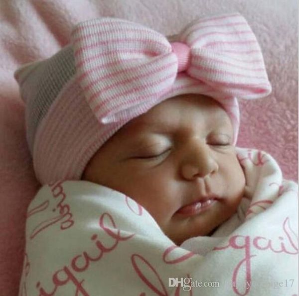 

новые европейские и американский ребенок шляпа ребенок большого лук контактного хеджирования детской шляпу осенью и зимой мило ребенок шапоч, Yellow