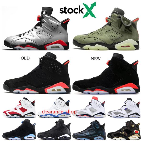 

travis scotts 6 6s mens basketball shoes new bred black infrared maroon sports blue tinker hatfield men sports designer sneakers