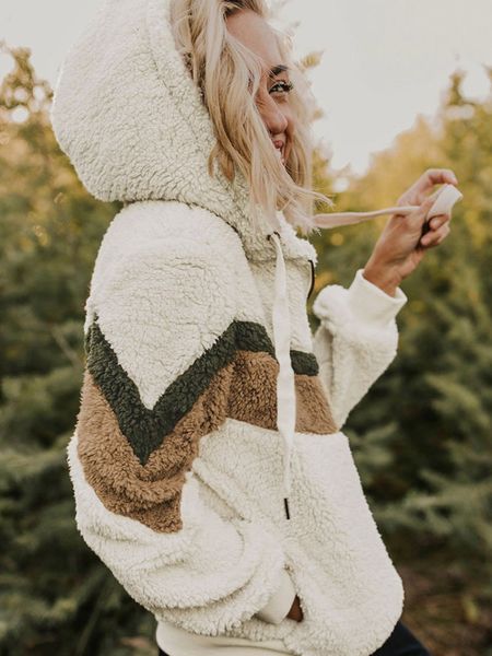 

2019 autumn and winter explosion models sweater women european and american large size women hit color stitching sweater jacket women, Black;brown