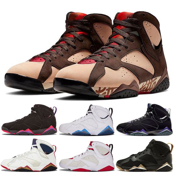 

2019 jumpman new arrival patta x 7 ray allen olympic 7s athletic mens basketball shoes history of flight hare raptor sports sneakers 40-47