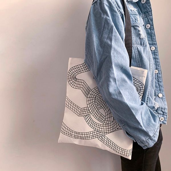 

women shopping shoulder bags women canvas printing art reusable shoulder bags reusable shopping bag large bolso mujer #5$