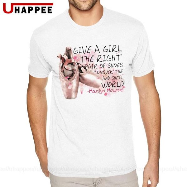

marilyn mouroe ballerina shoes t shirts 2020 shirt homme short sleeved fashion brand unique apparel, White;black