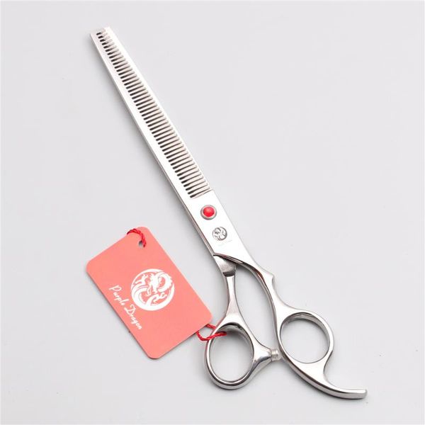 

h1006 7.5" red gem jp stainless purple dragon animal supplies dogs grooming shears thinning shears straight pets scissors