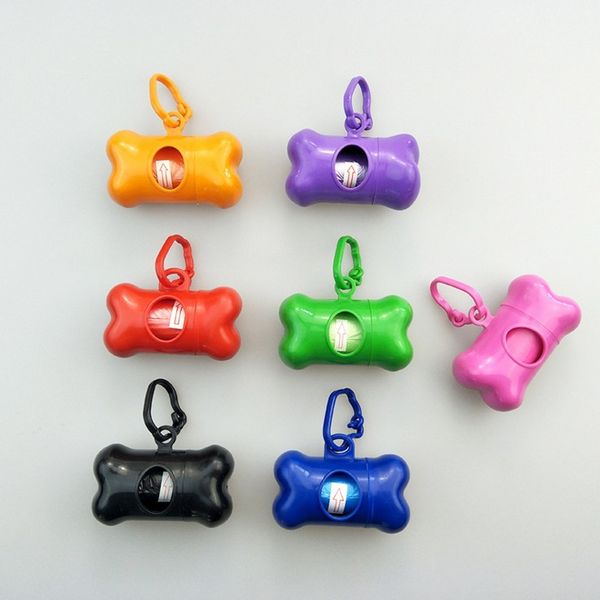 

pick-up pet bags garbage bags with plastic bone-type storage box cat dog clean-up waste bag pet cleaning supplies