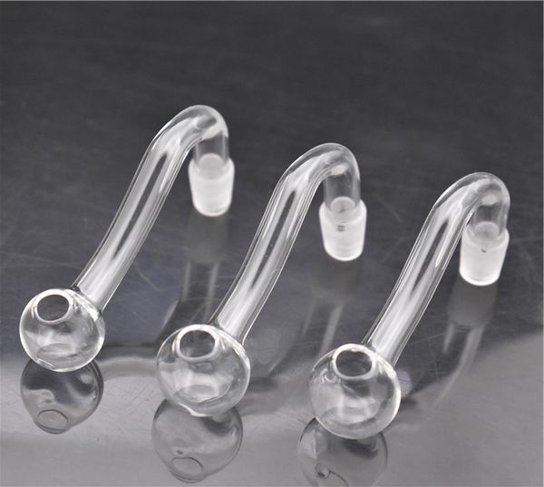 Am billigsten ! Dickes Pyrex-Glas-Ölbrennerrohr, 10 mm, 14 mm, 18 mm, männlich, weiblich, klarer Ölbrenner, Rauchzubehör für Wasserbongs