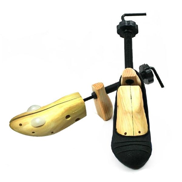 

durable solid wood all-around shoes stretcher for shoes fc55, White;pink