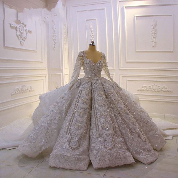 

Урожай Sequined кружева аппликация бальное платье свадебное платье Sparkly Роскошные пл