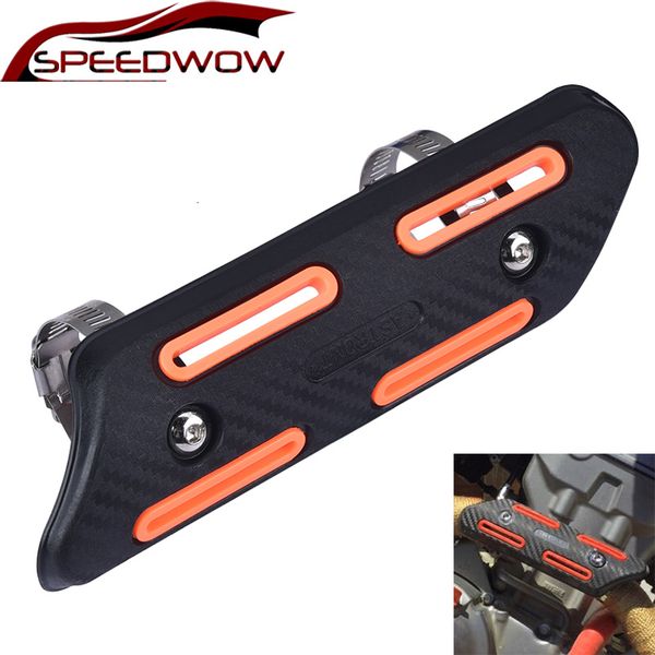 

speedwow motorcycle 27-51mm exhaust protector heat shield cover guard anti-scalding cover for