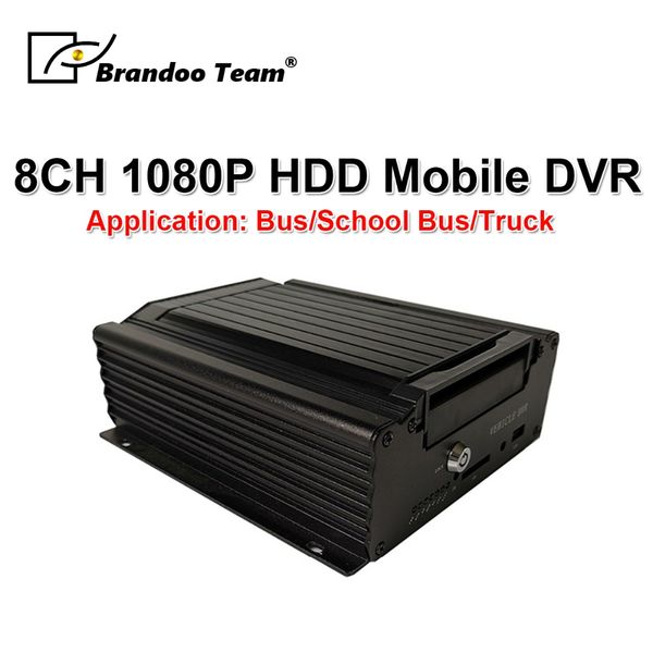 

1080p h.265 mobile dvr hdd car dvr 8ch hard disk mdvr 4g gps remote monitoring for truck / bus / school bus special