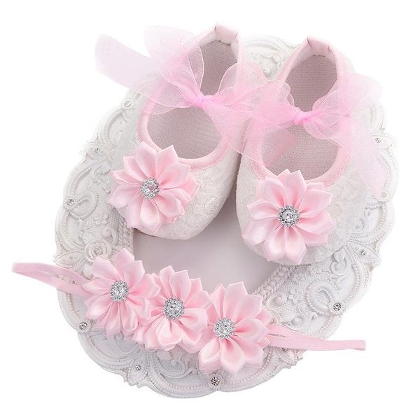 

christening baptism baby girls shoes rhinestone headbands sets,girl props baby boots,sapatos infantis soft soled shoes girl