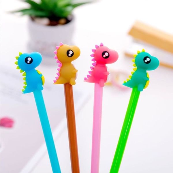 

creative monster neutral signature pen cute cartoon dinosaur modeling school stationery office supplies student black pen