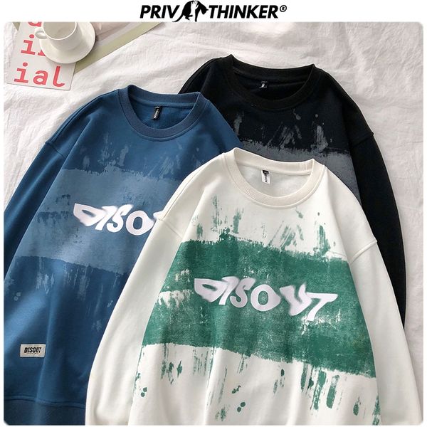 

privathinker мужчины 2020 hip hop спринг толстовка unisex печатного пуловер o-образный вырез толстовка мужской моды печать одежда 5xl негаба, Black