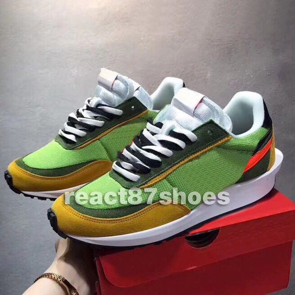 

New acai ldv waffle green athletic hoe for men women fa hion var ity blue neaker black de igner hiking running trainer hoe 36 45