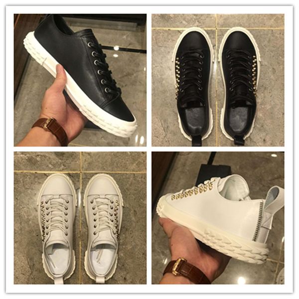 

the official website of the latest casual fashion shoes fashion rivet avant-garde design comfortable and soft outsole, Black
