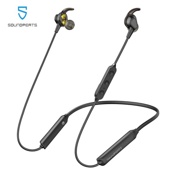 

soundpeats engine bluetooth 5.0 wireless earphones neckband dual dynamic drivers earbuds mic ipx6 waterproof 18hrs play time