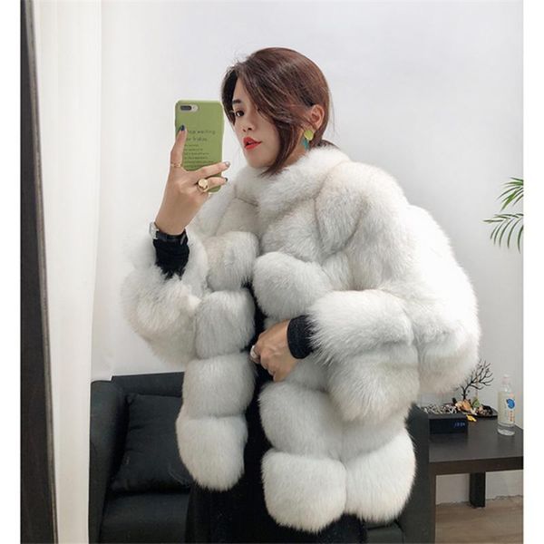 

fur coat real fur jacket women natural real coat short women's winter jacket with 2020 new high quality, Black