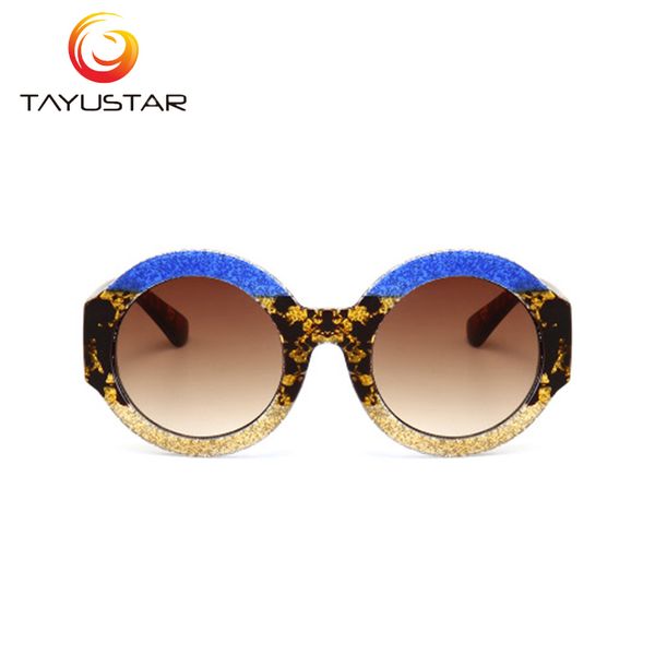 

tiiyustar 2020 fashion new fashion women sunglasses round sunglasses gothic style multicolor glasses frame, White;black