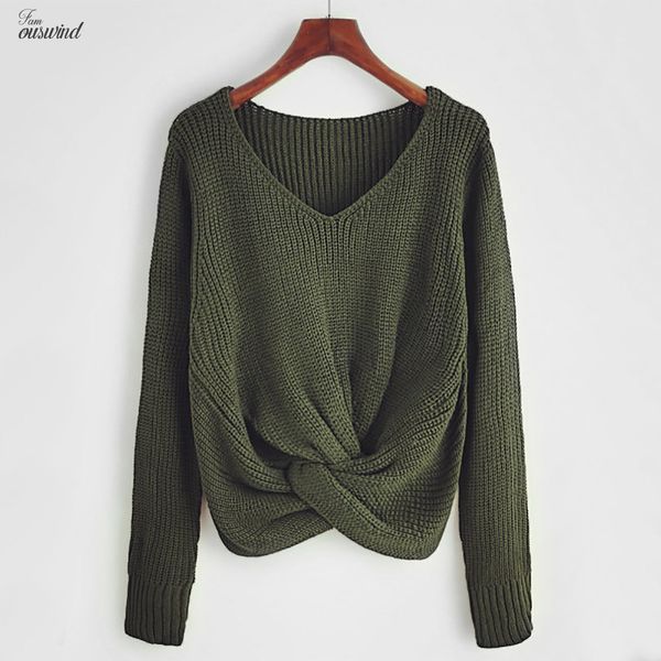 

clothes winter pullover women fashion sweaters women streetwear solid front tie harajuku cashmere knitted sweater drop shipping, White;black
