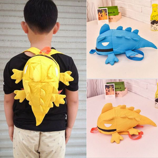 

kids backpack cartoon lizard shape children kids rucksack travel school bags