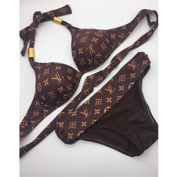 

De igner lady bikini wim uit brand letter printed brand wimwear bikini for women luxury two piece female bikini bathing uit