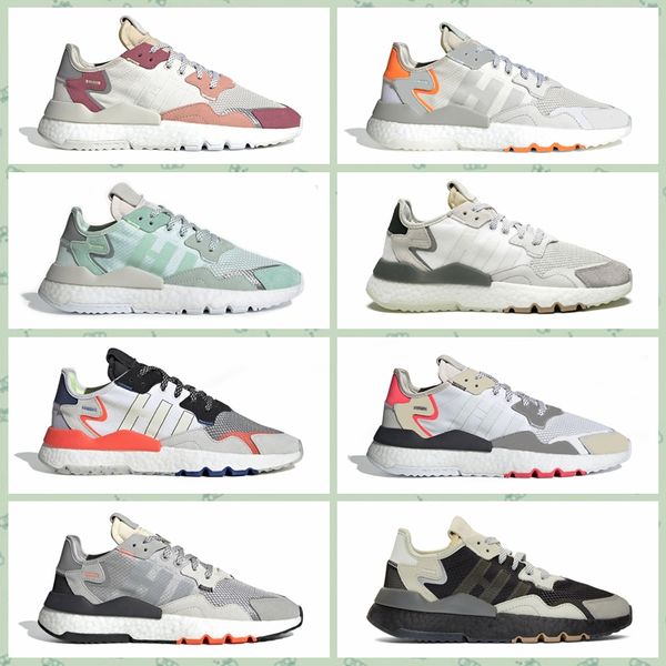 

anjb0a новые nite jogger мужчины женщины кроссовки высочайшее качество 3 м светоотражающий trace pink тройной черный белый мужские кроссовки